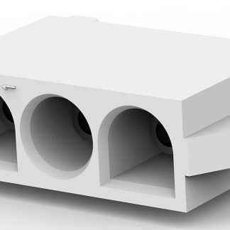 Presa PCB TE Connectivity, 3 vie, 1 fila, passo 6.35mm, Montaggio con foro passante