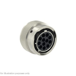 Connettore circolare MIL Maschio Souriau Sunbank by Eaton, Ad angolo diritto, 12 poli, Femmina, Montaggio su cavo