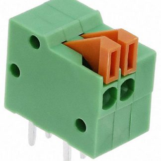 Morsettiera per circuito stampato TE Connectivity Femmina a 2 vie, 1 fila, passo 2.54mm, Montaggio con foro passante