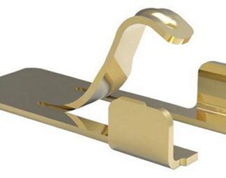 Contatto a molla TE Connectivity, in Acciaio inox, 2A, 3.9 x 2 x 1mm, Montaggio superficiale