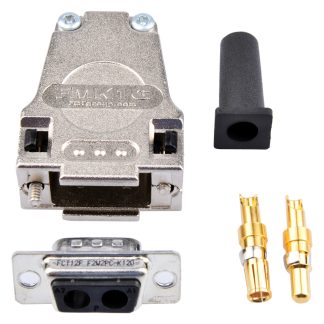 Connettore D-Sub FCT from Molex con contatti misti, E, Maschio/femmina, 2 vie, terminazione a saldare