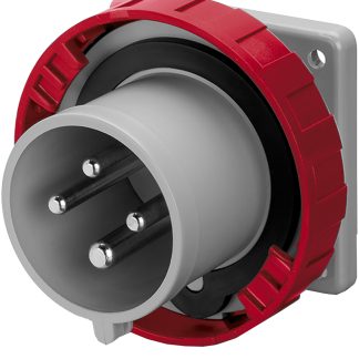 Connettore di alimentazione industriale Scame Maschio, 3P + E, 16A, Montaggio a pannello