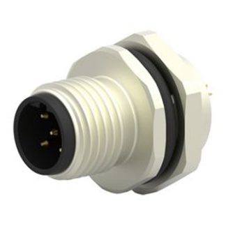 Connettore circolare TE Connectivity, femmina, M12, 5 poli, Montaggio posteriore