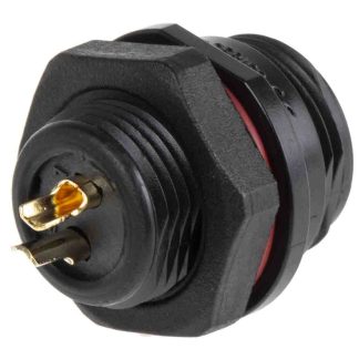 Connettore circolare RS PRO, femmina, Miniatura, 2 poli, Montaggio anteriore