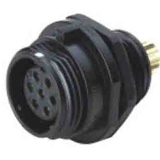 Connettore circolare RS PRO, femmina, Miniatura, 5 poli, Montaggio anteriore