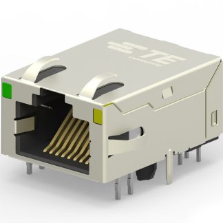 Connettore RJ45 Femmina TE Connectivity Cat6, 8 vie, Montaggio PCB