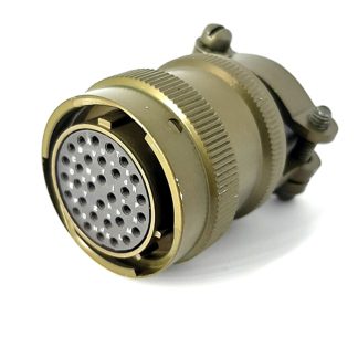 Connettore circolare MIL Maschio Souriau Sunbank by Eaton, Ad angolo diritto, 32 poli, Femmina, Montaggio su cavo