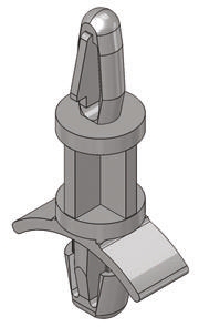Colonnina di supporto PCB in Nylon Essentra, H. 4.8mm, Ø foro PCB 4mm