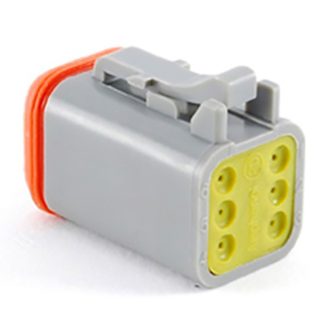 Connettore automotive Amphenol Industrial, Maschio, 13A, 6 vie, 2 file, Montaggio su cavo