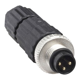 Connettore circolare Telemecanique Sensors, maschio, serie XZCC, M8, 3 poli, Montaggio su cavo