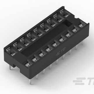 Zoccolo DIL TE Connectivity a 18 vie, passo 2.54mm, spaziatura file 7.62mm, Foro passante, tipo Scala