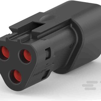 Connettore automotive Deutsch, Femmina, 13A, 3 vie, 2 file, Montaggio su cavo