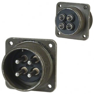 Connettore circolare MIL Amphenol Industrial, Ad angolo diritto, 4 poli, Maschio