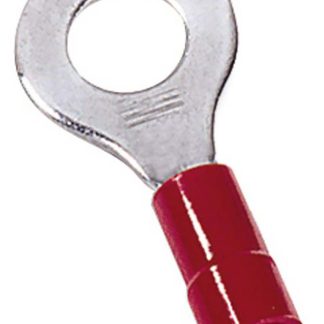 Terminale ad occhiello MECATRACTION Isolato, Ø perno M6, dimens. max filo 1,5mm², Rosso