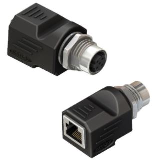 Adattatore connettore circolare da M12 a Connettore femmina RJ45, 1.5A