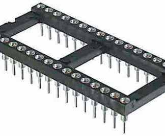 Zoccolo DIL Winslow a 40 vie, passo 2.54mm, spaziatura file 15.24mm, Foro passante, tipo Telaio aperto