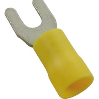 Capocorda a forcella a crimpare RS PRO, perno M5, 0.2mm² - 0.5mm², Giallo