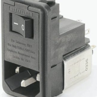 Filtro IEC Schaffner 250 V c.a., 6A, A scatto