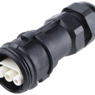 Connettore di alimentazione 3 poli Femmina Montaggio su cavo,cavo 12 → 16mm corrente 16A,250 V ca/cc