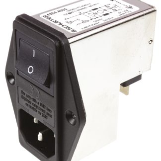 Connettore con filtro IEC Schurter C14 250 V c.a., 10A, Montaggio a pannello