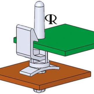 Colonnina di supporto PCB in Nylon Essentra, H. 9.5mm, Ø foro PCB 3.18mm