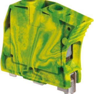 Morsettiera di terra Entrelec, Verde/Giallo, 125A