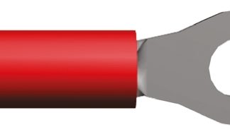 Terminale ad occhiello TE Connectivity Isolato, Ø perno M3.5, dimens. max filo 1.65mm², 16AWG, Rosso