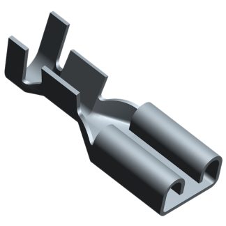 Receptacle terminal,FASTON 187,AWG 20-16