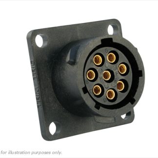 Connettore circolare Souriau Sunbank by Eaton, maschio, serie UTS, Standard, 8 poli, montaggio su flangia