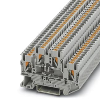 Morsettiera passante Phoenix Contact, Grigio, livello Doppio, 20A