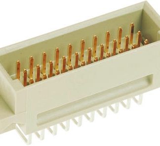 Connettore DIN 41612 HARTING Maschio, , Angolo retto, 30 vie 3 file, terminazione a saldare