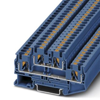 Morsettiera passante Phoenix Contact, Blu, livello Doppio, 28A