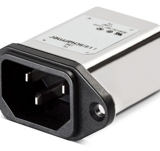 Filtro IEC Schaffner C14 250 V c.a., 3A, Montaggio a pannello