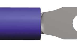 Capocorda a forcella a crimpare TE Connectivity serie PLASTI-GRIP, perno M2.5, 1.25mm² - 2mm², Blu
