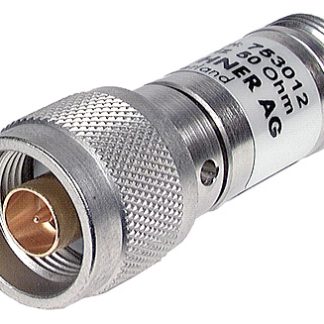 Attenuatore RF Huber+Suhner 50Ω, da Maschio N a femmina N, attenuazione , attenuazione 0.8 dB, 20 dB, frequenza