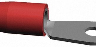 Terminale ad occhiello TE Connectivity Isolato, Ø perno M2, dimens. max filo 1.3mm², 16AWG, Rosso