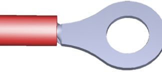 Terminale ad occhiello TE Connectivity Isolato, Ø perno M6, dimens. max filo 1.65mm², 16AWG, Rosso