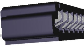 Connettore FPC TE Connectivity, 4 via/e , 1 fila/e , passo 2.54mm, Femmina, Contatto verticale, Montaggio con foro