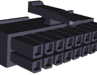 Corpo connettore automotive TE Connectivity Femmina, 18 vie, 2 file, passo 3mm