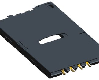 Connettore scheda di memoria TE Connectivity Maschio, 6 vie, 2 file, passo 2.54mm, Montaggio superficiale