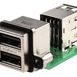 Connettore USB tipo A Amphenol Femmina, Montaggio con foro passante