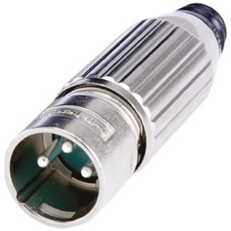 Connettore XLR Switchcraft Maschio a 4 poli, Montaggio su cavo