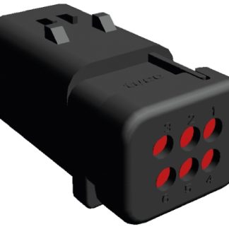 Connettore automotive TE Connectivity, Maschio, 6 vie, 2 file, Montaggio a clip