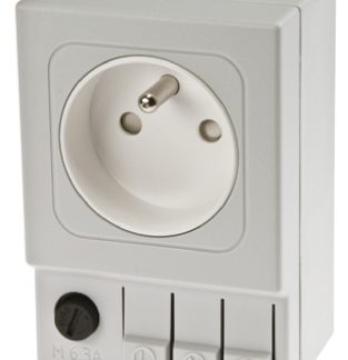 Presa elettrica, STEGO 03501.0-00, 6.3A, 1 modulo, IP20, presa Tipo E - francese in Plastica, Grigio chiaro In interni,