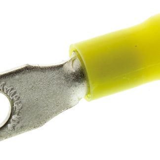 Capocorda a forcella a crimpare TE Connectivity serie PLASTI-GRIP, perno M4, 2.6mm² - 6.4mm², Giallo