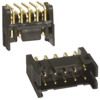 File di contatti PCB Hirose, 10 vie, 2 file, passo 2.0mm