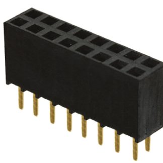 Presa PCB Samtec, 16 vie, 2 file, passo 2.54mm, Montaggio con foro passante