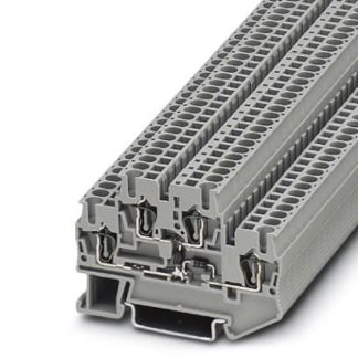 Morsettiera per guida DIN Phoenix Contact, Grigio, livello Doppio, 26A