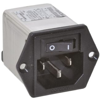 Filtro IEC TE Connectivity C14 250 V c.a., 15A, Su flangia