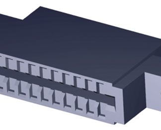 Connettore terminale TE Connectivity Femmina, 10 vie, passo 2.54mm, 2 file, Montaggio PCB